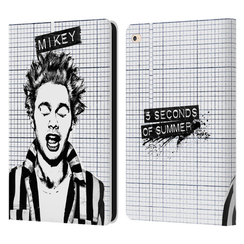 5 Seconds of Summer Solos Grained Mikey Leather Book Wallet Case Cover For Apple iPad Air 2 (2014)