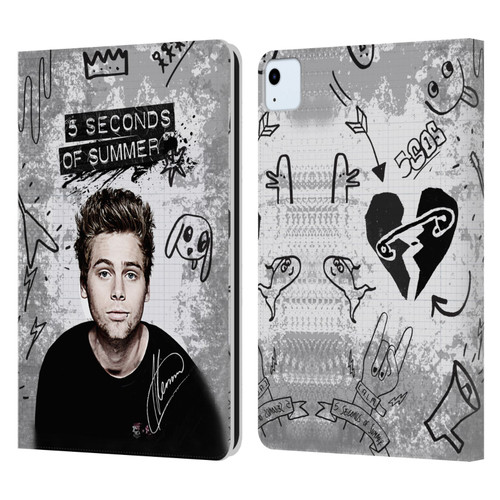 5 Seconds of Summer Solos Vandal Luke Leather Book Wallet Case Cover For Apple iPad Air 11 2020/2022/2024