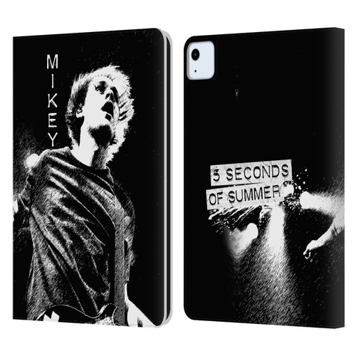 5 Seconds of Summer Solos BW Mikey Leather Book Wallet Case Cover For Apple iPad Air 11 2020/2022/2024