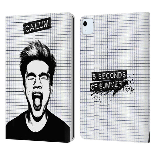5 Seconds of Summer Solos Grained Calum Leather Book Wallet Case Cover For Apple iPad Air 2020 / 2022
