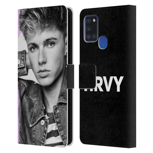 HRVY Graphics Calendar 12 Leather Book Wallet Case Cover For Samsung Galaxy A21s (2020)