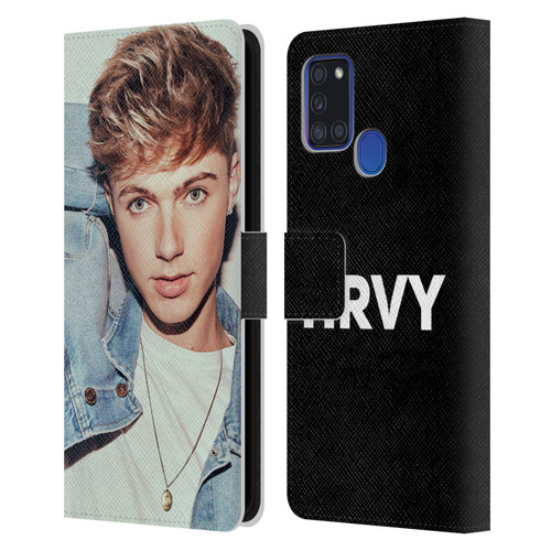 HRVY Graphics Calendar 4 Leather Book Wallet Case Cover For Samsung Galaxy A21s (2020)