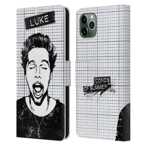 5 Seconds of Summer Solos Grained Luke Leather Book Wallet Case Cover For Apple iPhone 11 Pro Max