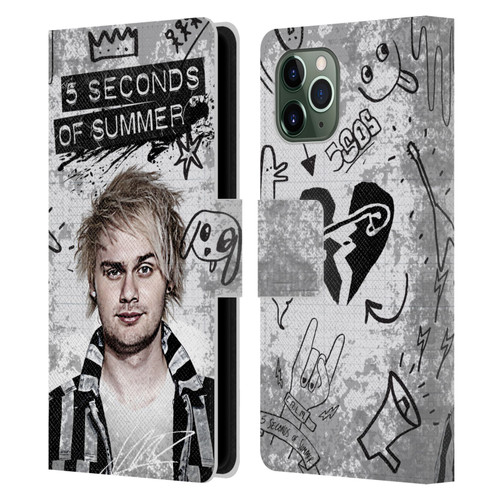 5 Seconds of Summer Solos Vandal Mikey Leather Book Wallet Case Cover For Apple iPhone 11 Pro