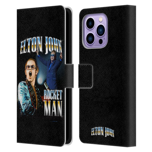 Elton John Rocketman Key Art Leather Book Wallet Case Cover For Apple iPhone 14 Pro Max