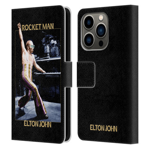Elton John Rocketman Key Art 3 Leather Book Wallet Case Cover For Apple iPhone 14 Pro