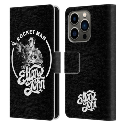 Elton John Rocketman Key Art 2 Leather Book Wallet Case Cover For Apple iPhone 14 Pro