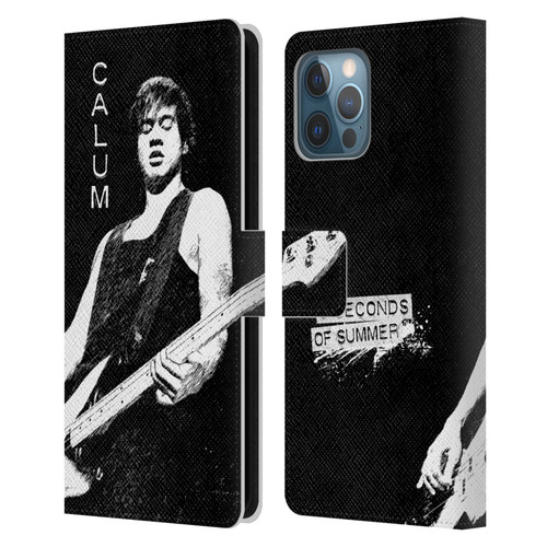 5 Seconds of Summer Solos BW Calum Leather Book Wallet Case Cover For Apple iPhone 12 Pro Max