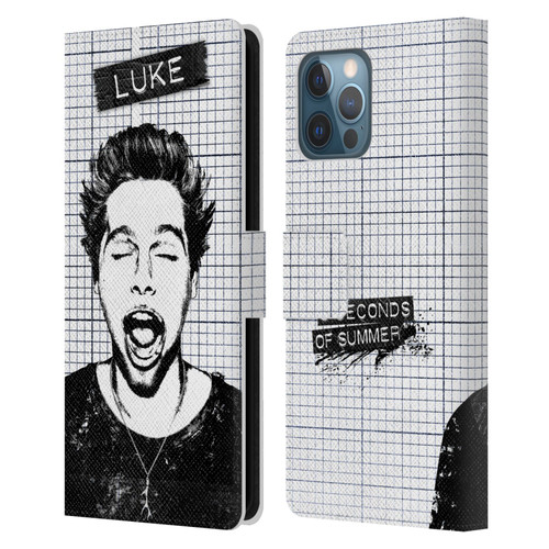 5 Seconds of Summer Solos Grained Luke Leather Book Wallet Case Cover For Apple iPhone 12 Pro Max