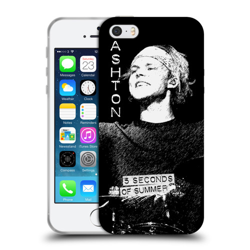 5 Seconds of Summer Solos BW Ashton Soft Gel Case for Apple iPhone 5 / 5s / iPhone SE 2016