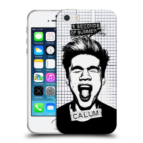 5 Seconds of Summer Solos Grained Calum Soft Gel Case for Apple iPhone 5 / 5s / iPhone SE 2016