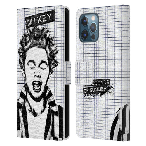 5 Seconds of Summer Solos Grained Mikey Leather Book Wallet Case Cover For Apple iPhone 12 Pro Max