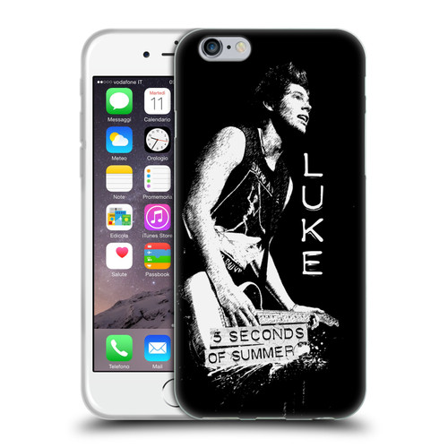 5 Seconds of Summer Solos BW Luke Soft Gel Case for Apple iPhone 6 / iPhone 6s