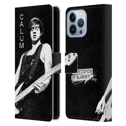 5 Seconds of Summer Solos BW Calum Leather Book Wallet Case Cover For Apple iPhone 13 Pro Max