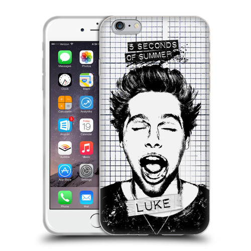 5 Seconds of Summer Solos Grained Luke Soft Gel Case for Apple iPhone 6 Plus / iPhone 6s Plus