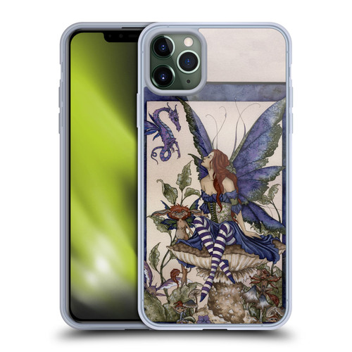 Amy Brown Pixies Bottom Of The Garden Soft Gel Case for Apple iPhone 11 Pro Max