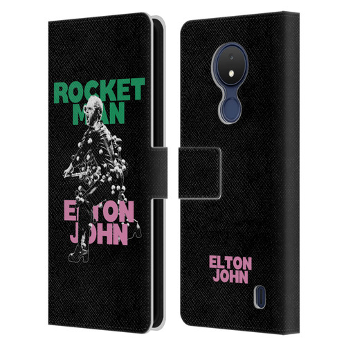 Elton John Rocketman Key Art 5 Leather Book Wallet Case Cover For Nokia C21