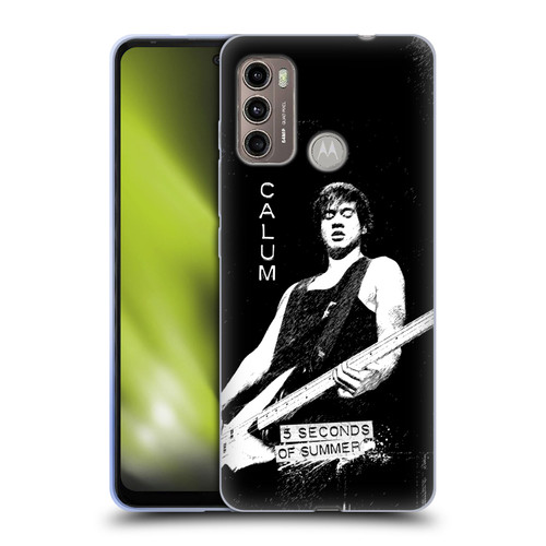 5 Seconds of Summer Solos BW Calum Soft Gel Case for Motorola Moto G60 / Moto G40 Fusion