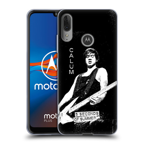 5 Seconds of Summer Solos BW Calum Soft Gel Case for Motorola Moto E6 Plus