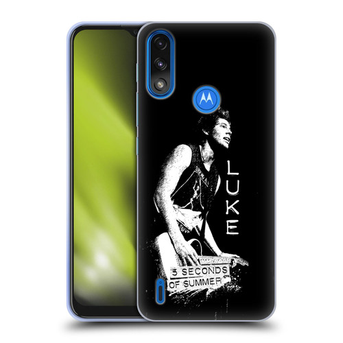 5 Seconds of Summer Solos BW Luke Soft Gel Case for Motorola Moto E7 Power / Moto E7i Power