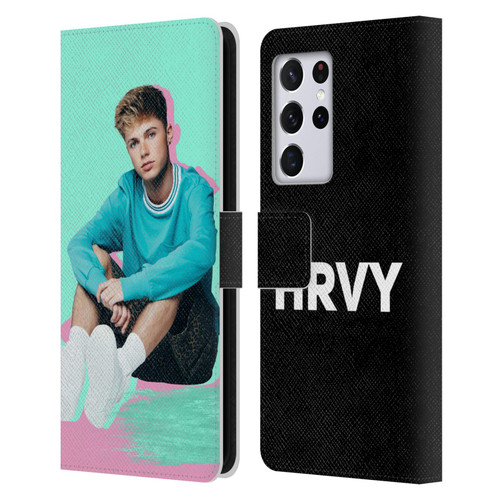 HRVY Graphics Calendar Leather Book Wallet Case Cover For Samsung Galaxy S21 Ultra 5G