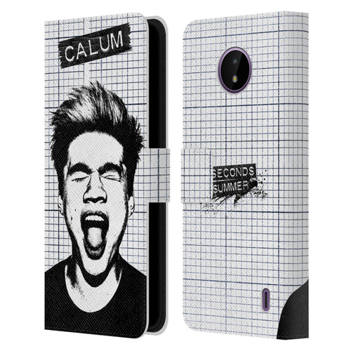 5 Seconds of Summer Solos Grained Calum Leather Book Wallet Case Cover For Nokia C10 / C20