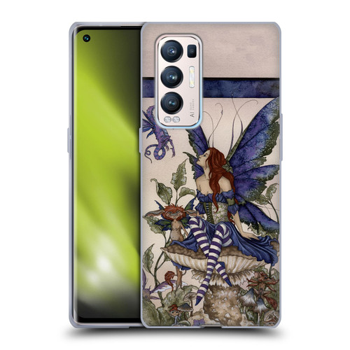Amy Brown Pixies Bottom Of The Garden Soft Gel Case for OPPO Find X3 Neo / Reno5 Pro+ 5G