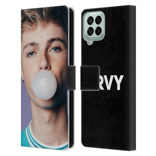 HRVY Graphics Calendar 2 Leather Book Wallet Case Cover For Samsung Galaxy M33 (2022)