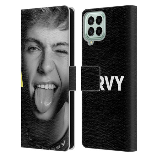 HRVY Graphics Calendar 5 Leather Book Wallet Case Cover For Samsung Galaxy M33 (2022)