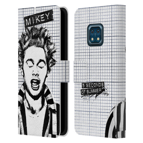 5 Seconds of Summer Solos Grained Mikey Leather Book Wallet Case Cover For Nokia XR20