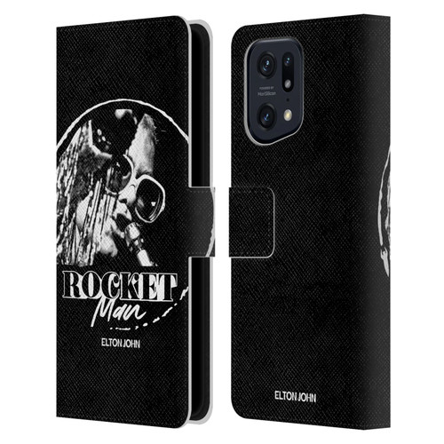 Elton John Rocketman Key Art 4 Leather Book Wallet Case Cover For OPPO Find X5 Pro