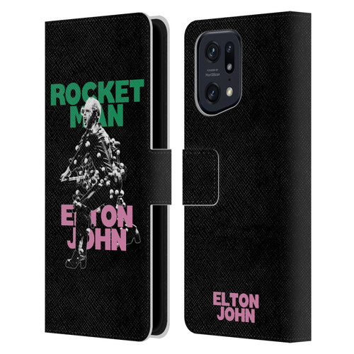 Elton John Rocketman Key Art 5 Leather Book Wallet Case Cover For OPPO Find X5 Pro