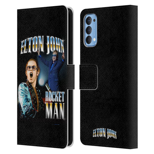 Elton John Rocketman Key Art Leather Book Wallet Case Cover For OPPO Reno 4 5G