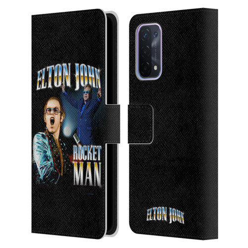 Elton John Rocketman Key Art Leather Book Wallet Case Cover For OPPO A54 5G