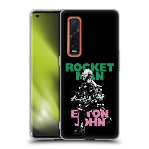 Elton John Rocketman Key Art 5 Soft Gel Case for OPPO Find X2 Pro 5G