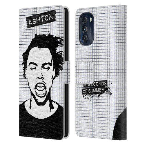 5 Seconds of Summer Solos Grained Ashton Leather Book Wallet Case Cover For Motorola Moto G (2022)