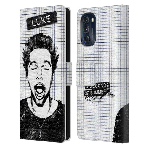 5 Seconds of Summer Solos Grained Luke Leather Book Wallet Case Cover For Motorola Moto G (2022)