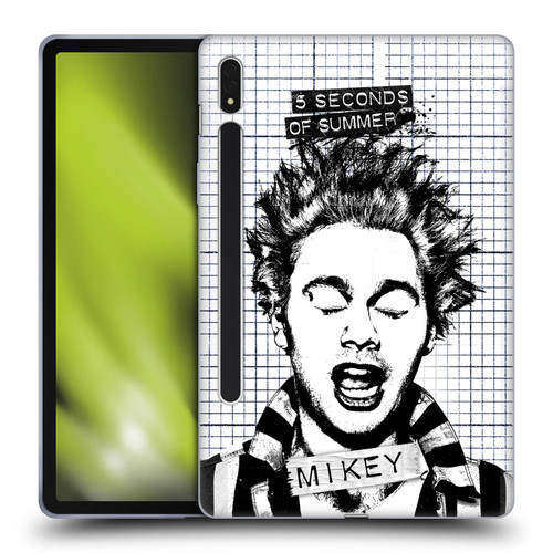 5 Seconds of Summer Solos Grained Mikey Soft Gel Case for Samsung Galaxy Tab S8