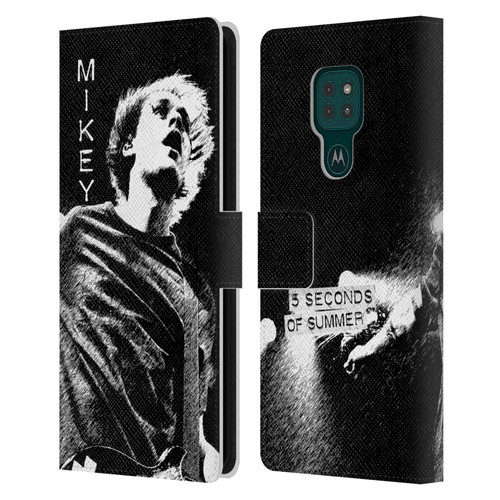 5 Seconds of Summer Solos BW Mikey Leather Book Wallet Case Cover For Motorola Moto G9 Play