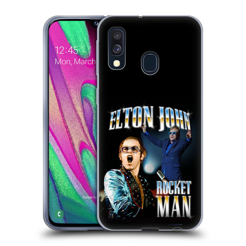 Elton John Rocketman Key Art Soft Gel Case for Samsung Galaxy A40 (2019)
