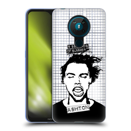 5 Seconds of Summer Solos Grained Ashton Soft Gel Case for Nokia 5.3