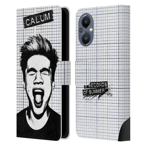 5 Seconds of Summer Solos Grained Calum Leather Book Wallet Case Cover For OnePlus Nord N20 5G