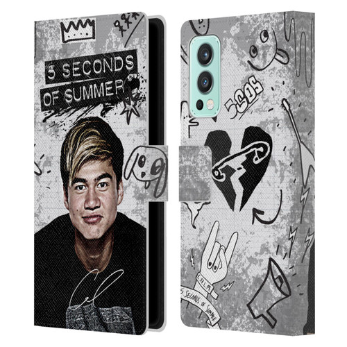 5 Seconds of Summer Solos Vandal Calum Leather Book Wallet Case Cover For OnePlus Nord 2 5G