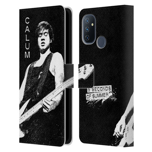 5 Seconds of Summer Solos BW Calum Leather Book Wallet Case Cover For OnePlus Nord N100