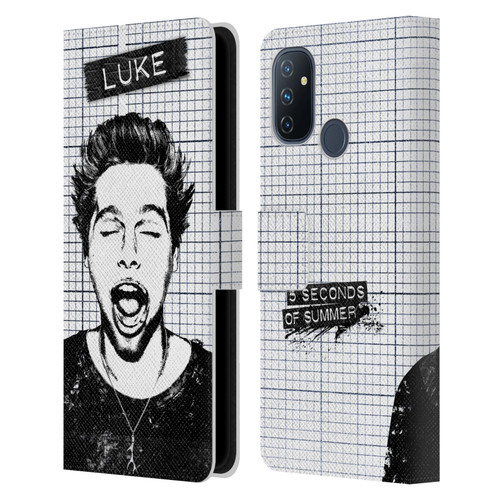 5 Seconds of Summer Solos Grained Luke Leather Book Wallet Case Cover For OnePlus Nord N100