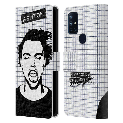 5 Seconds of Summer Solos Grained Ashton Leather Book Wallet Case Cover For OnePlus Nord N10 5G