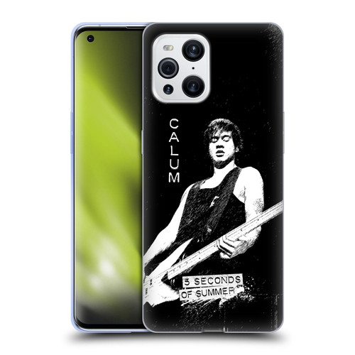 5 Seconds of Summer Solos BW Calum Soft Gel Case for OPPO Find X3 / Pro