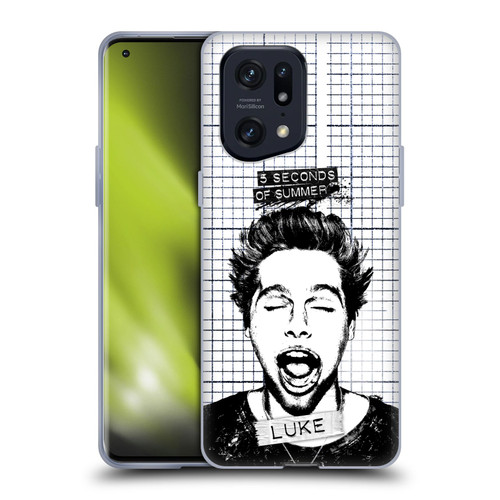 5 Seconds of Summer Solos Grained Luke Soft Gel Case for OPPO Find X5 Pro