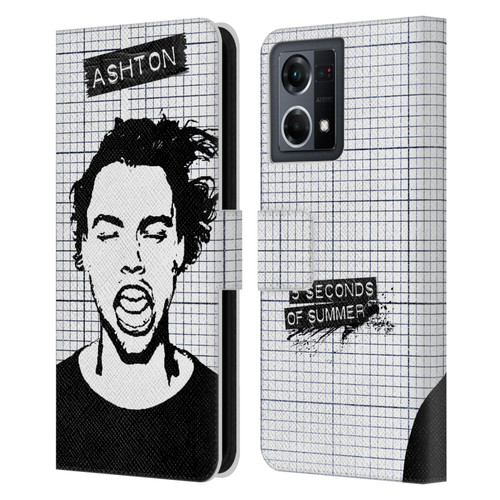 5 Seconds of Summer Solos Grained Ashton Leather Book Wallet Case Cover For OPPO Reno8 4G