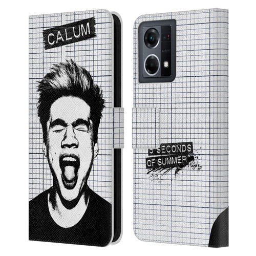 5 Seconds of Summer Solos Grained Calum Leather Book Wallet Case Cover For OPPO Reno8 4G
